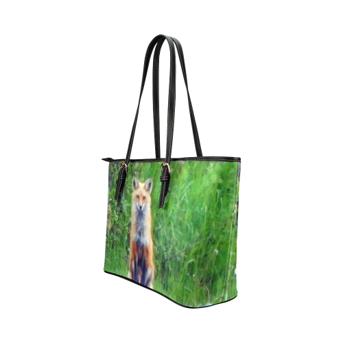 Red Fox Leather Tote Bag/Large (Model 1651)