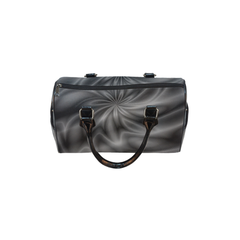 Grey Shiny Swirl Boston Handbag (Model 1621)