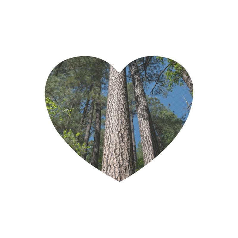 Tall Pine Trees Mt Lemmon Arizona Heart-shaped Mousepad