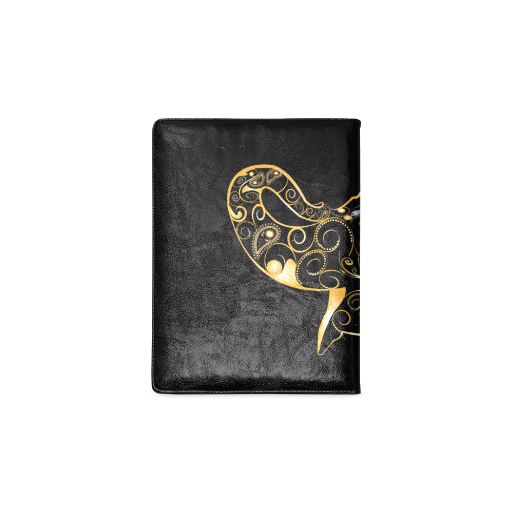 Wonderful gold, black elephant Custom NoteBook B5