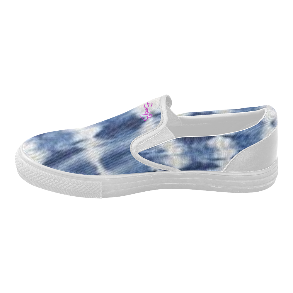 bluewhite Women's Slip-on Canvas Shoes (Model 019)