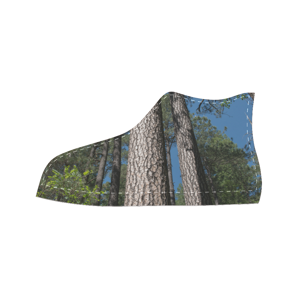 Tall Pine Trees Mt Lemmon Arizona Men’s Classic High Top Canvas Shoes (Model 017)