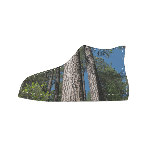Tall Pine Trees Mt Lemmon Arizona Men’s Classic High Top Canvas Shoes (Model 017)