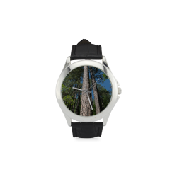 Tall Pine Trees Mt Lemmon Arizona Women's Classic Leather Strap Watch(Model 203)