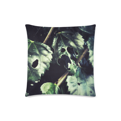 Leaves Custom Zippered Pillow Case 18"x18"(Twin Sides)