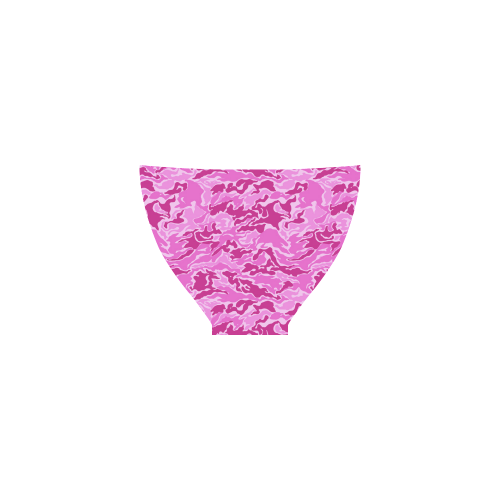 Camo Pink Camouflage Print Pattern Custom Bikini Swimsuit | ID: D308873