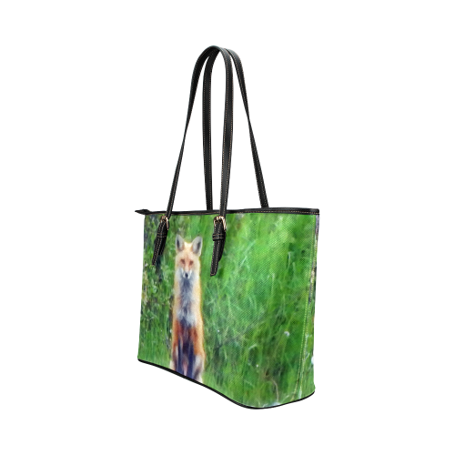Red Fox Leather Tote Bag/Small (Model 1651)