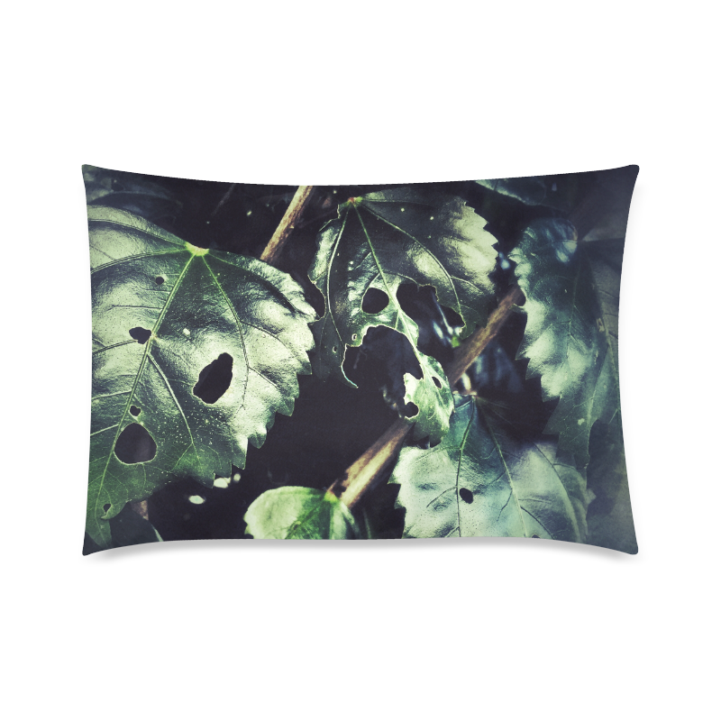 Leaves Custom Zippered Pillow Case 20"x30"(Twin Sides)