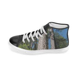 Tall Pine Trees Mt Lemmon Arizona Women's Classic High Top Canvas Shoes (Model 017)