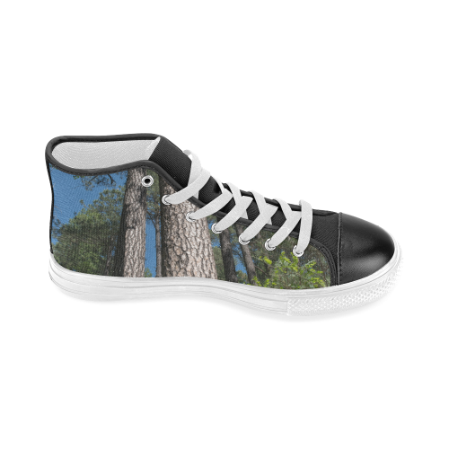 Tall Pine Trees Mt Lemmon Arizona Women's Classic High Top Canvas Shoes (Model 017)