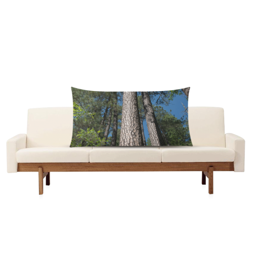 Tall Pine Trees Mt Lemmon Arizona Rectangle Pillow Case 20"x36"(Twin Sides)