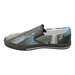 Tall Pine Trees Mt Lemmon Arizona Men's Unusual Slip-on Canvas Shoes (Model 019)