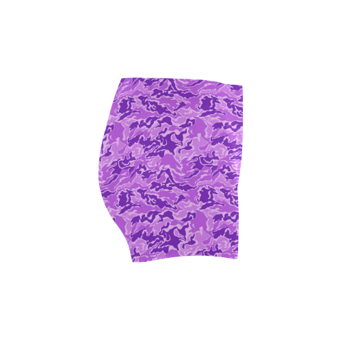 Camo Purple Camouflage Print Pattern Briseis Skinny Shorts (Model L04)