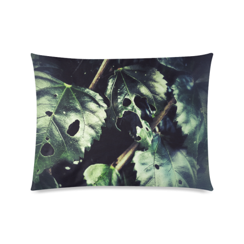 Leaves Custom Zippered Pillow Case 20"x26"(Twin Sides)