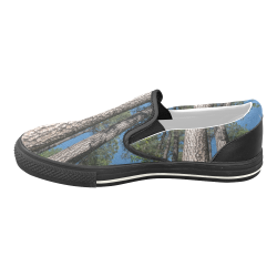 Tall Pine Trees Mt Lemmon Arizona Women's Unusual Slip-on Canvas Shoes (Model 019)