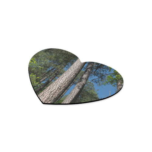 Tall Pine Trees Mt Lemmon Arizona Heart-shaped Mousepad