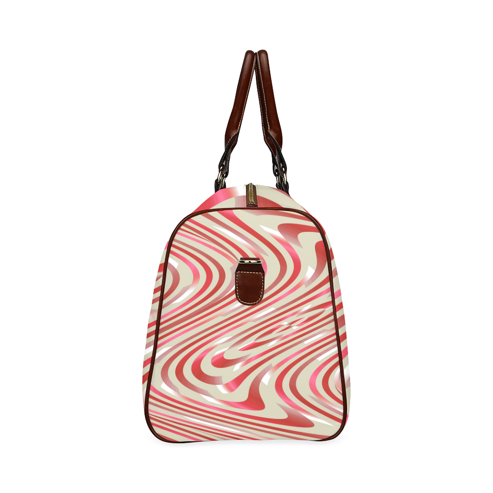 Abstract Zebra A Waterproof Travel Bag/Small (Model 1639)