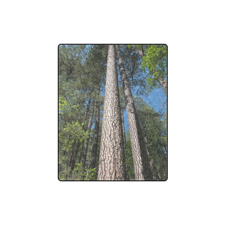 Tall Pine Trees Mt Lemmon Arizona Blanket 40"x50"