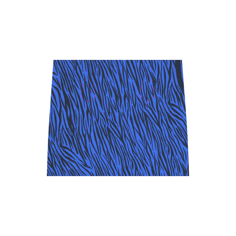 Blue Zebra Stripes Animal Print Fur Boston Handbag (Model 1621)