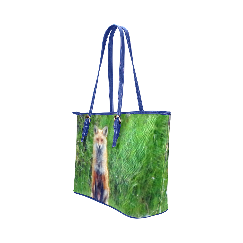 Red Fox Leather Tote Bag/Large (Model 1651)