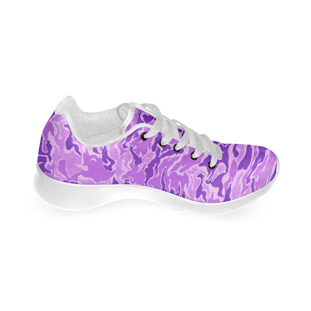 Camo Purple Camouflage Pattern Print Men’s Running Shoes (Model 020)