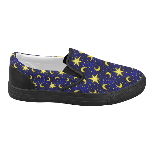Stars N Moons Women's Slip-on Canvas Shoes (Model 019)