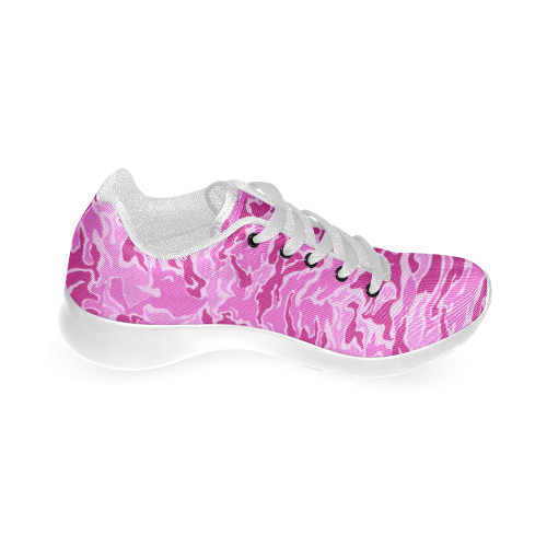 Camo Pink Camouflage Pattern Print Women’s Running Shoes (Model 020)