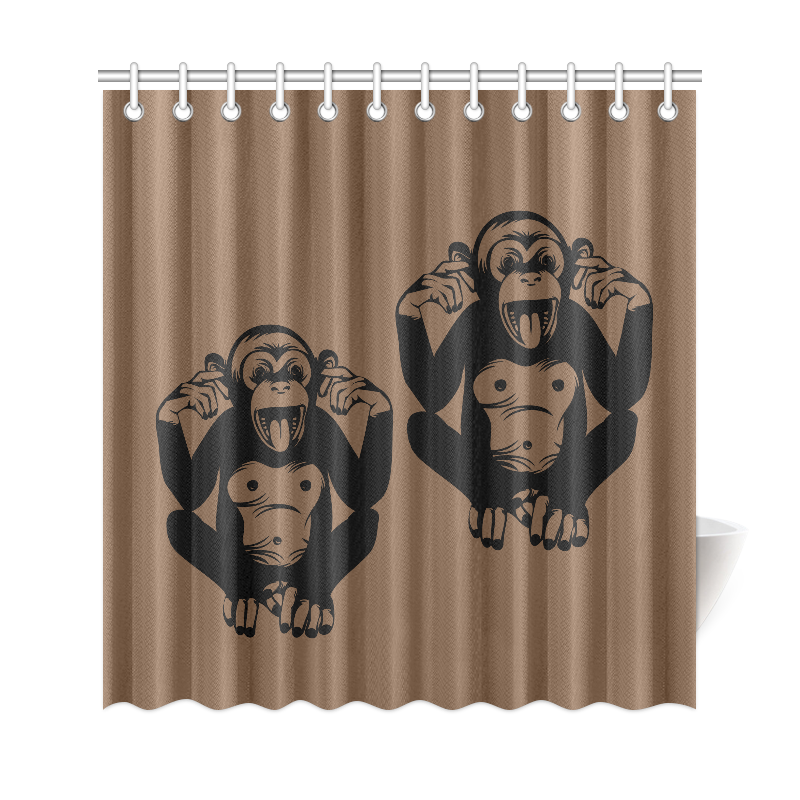 Monkey-Kids Shower Curtain 69"x72"