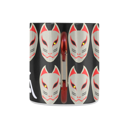 Japanese Fox Mask Classic Insulated Mug(10.3OZ)