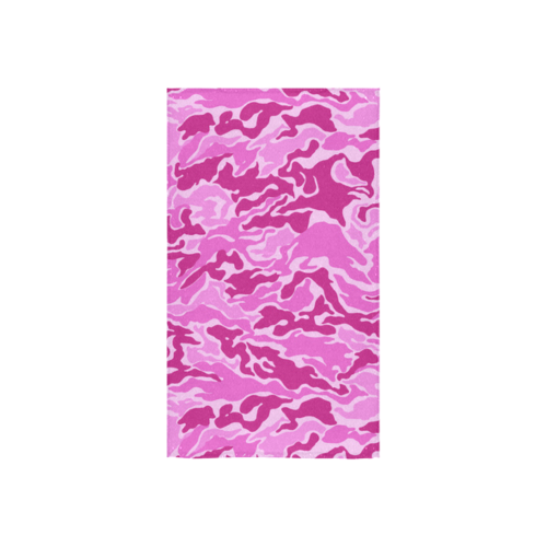 Camo Pink Camouflage Pattern Print Custom Towel 16"x28"