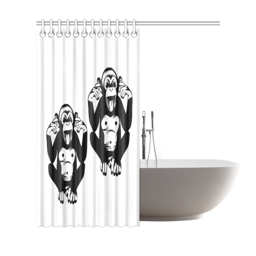 Monkey-Kids Shower Curtain 69"x72"