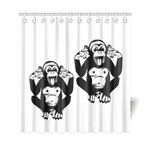 Monkey-Kids Shower Curtain 69"x72"