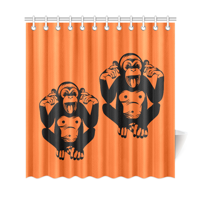 Monkey-Kids Shower Curtain 69"x72"