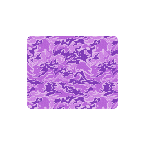 Camo Purple Camouflage Pattern Print Rectangle Mousepad