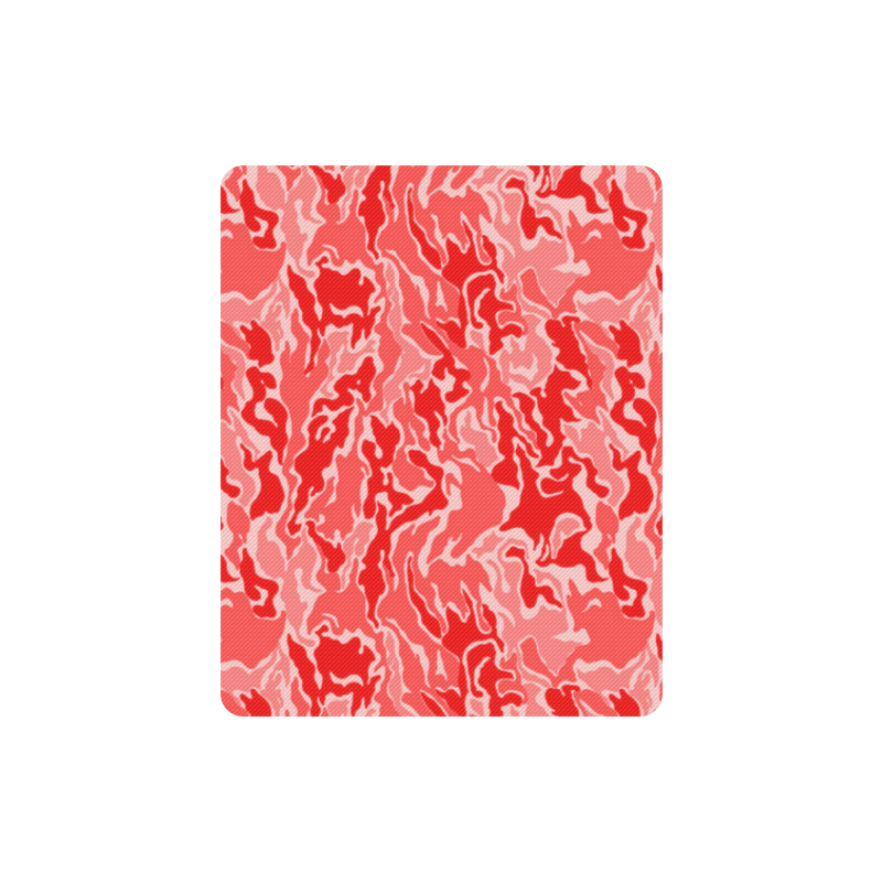 Camo Red Camouflage Pattern Print Rectangle Mousepad