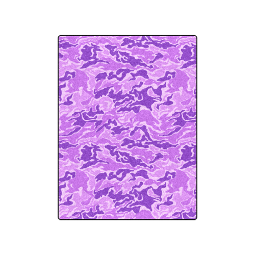 Camo Purple Camouflage Pattern Print Blanket 50"x60"