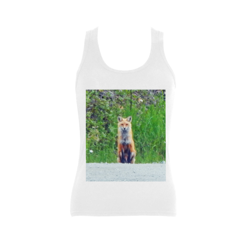 Red Fox Women's Shoulder-Free Tank Top (Model T35)