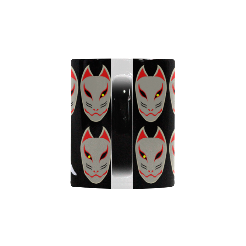 Japanese Fox Mask Custom Morphing Mug