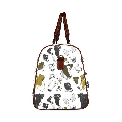 Smooth Fox Terrier Show bag white Waterproof Travel Bag/Large (Model 1639)