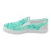 Camo Turquoise Camouflage Pattern Print Women's Slip-on Canvas Shoes ...