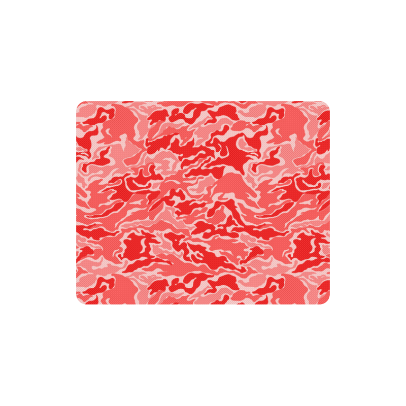 Camo Red Camouflage Pattern Print Rectangle Mousepad