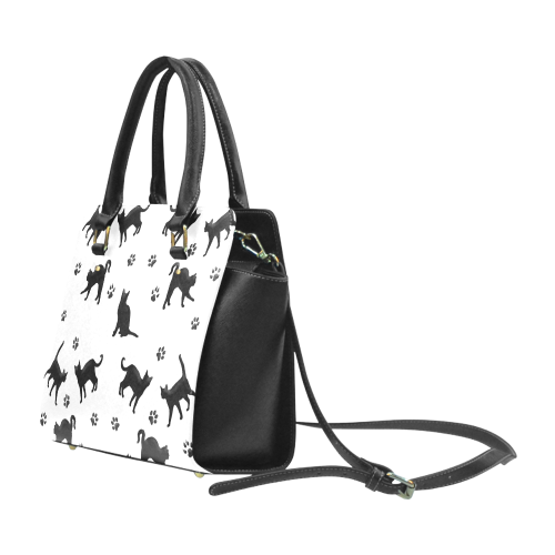 Black Cats Classic Shoulder Handbag (Model 1653)