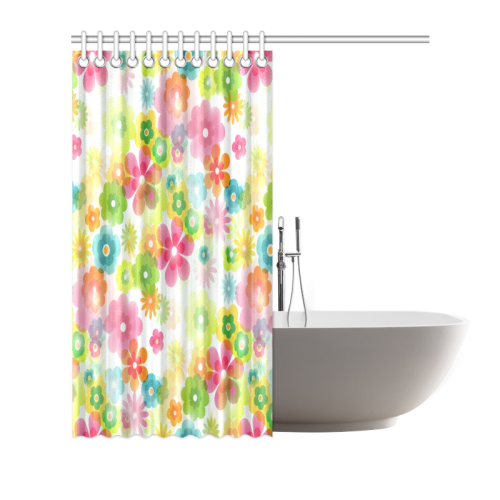 Flowers In A Dream Shower Curtain 66"x72"