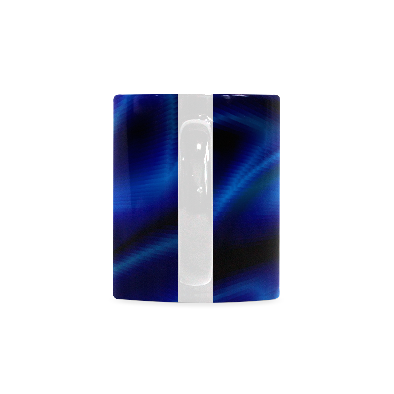 Blue Shiny Swirl White Mug(11OZ)