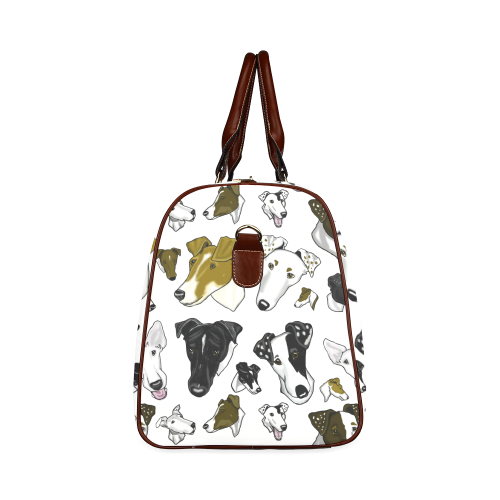 Smooth Fox Terrier Show Bag white small Waterproof Travel Bag/Small (Model 1639)