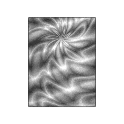 Silver Shiny Swirl Blanket 50"x60"