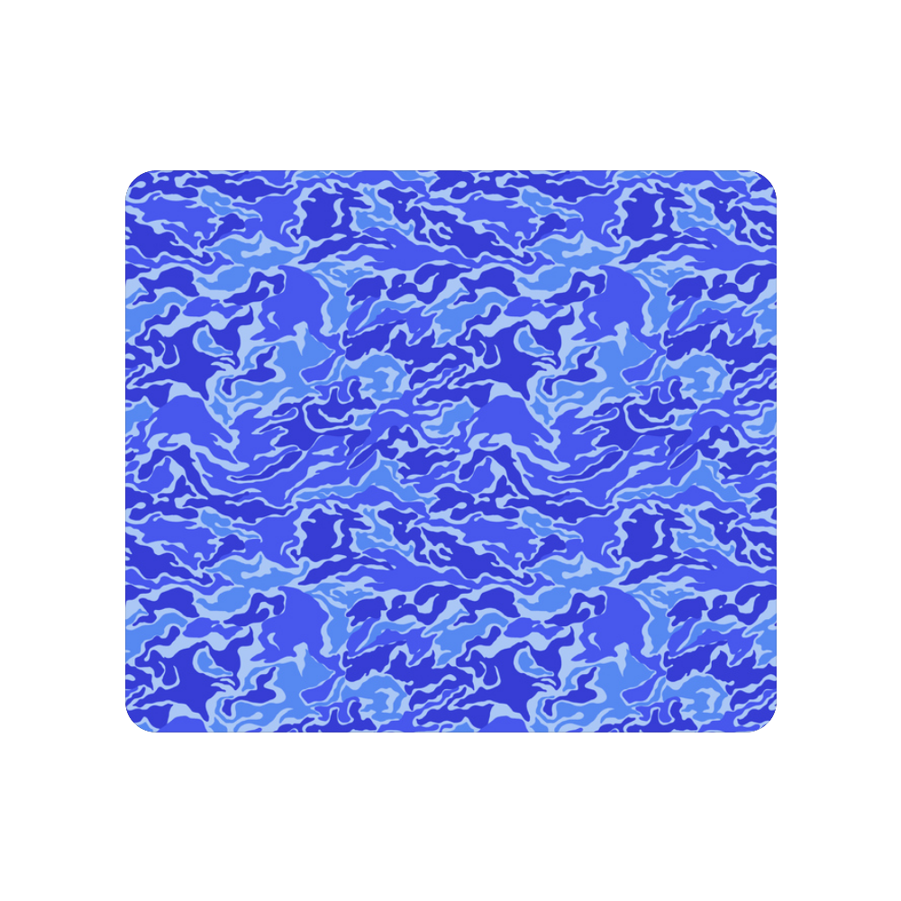 Camo Blue Camouflage Pattern Print Men's Clutch Purse （Model 1638）