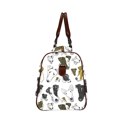 Smooth Fox Terrier Show Bag white small Waterproof Travel Bag/Small (Model 1639)