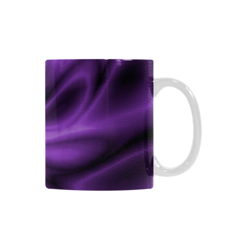 Lilac Shiny Swirl White Mug(11OZ)