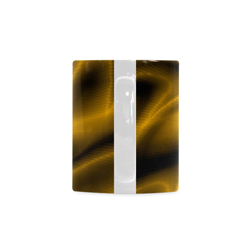 Golden Shiny Swirl White Mug(11OZ)